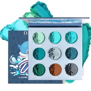 New, De' Lanci 9-Color Teal Eyeshadow Palette
